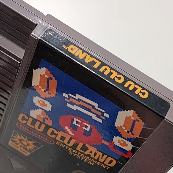 Clu Clu Land Game Rare BLACK BOX Nintendo NES 1985 Early Edition Collectable - Picture 3 of 16